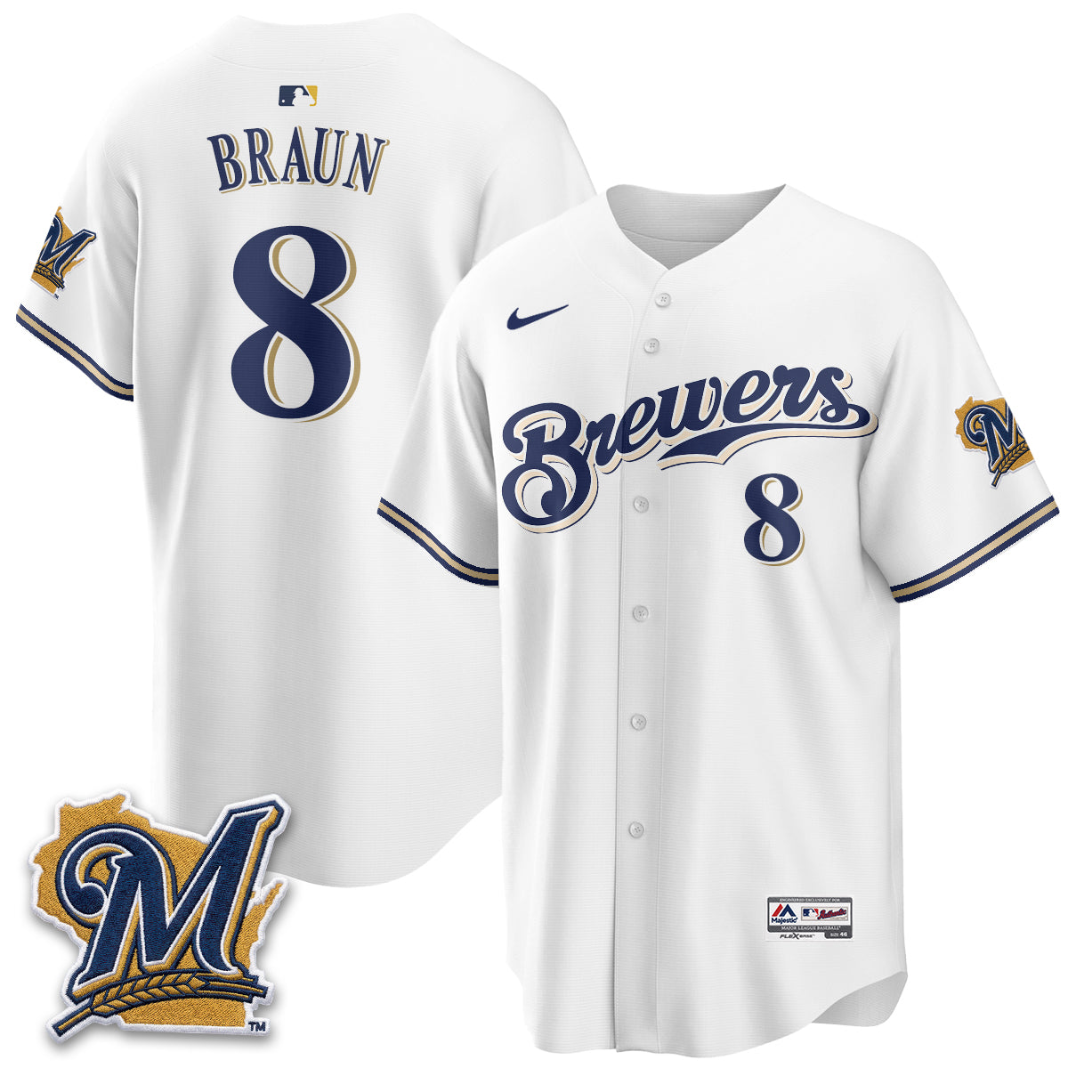 Milwaukee Brewers "Legacy Edition" Vapor Jersey - Stitched