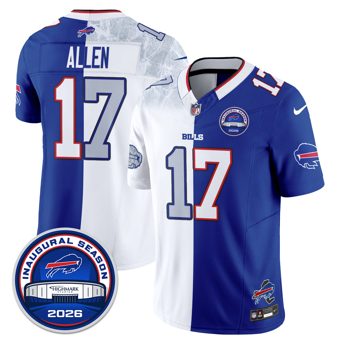 Buffalo Bills 2026 Split Edition Vapor Jersey - Stitched
