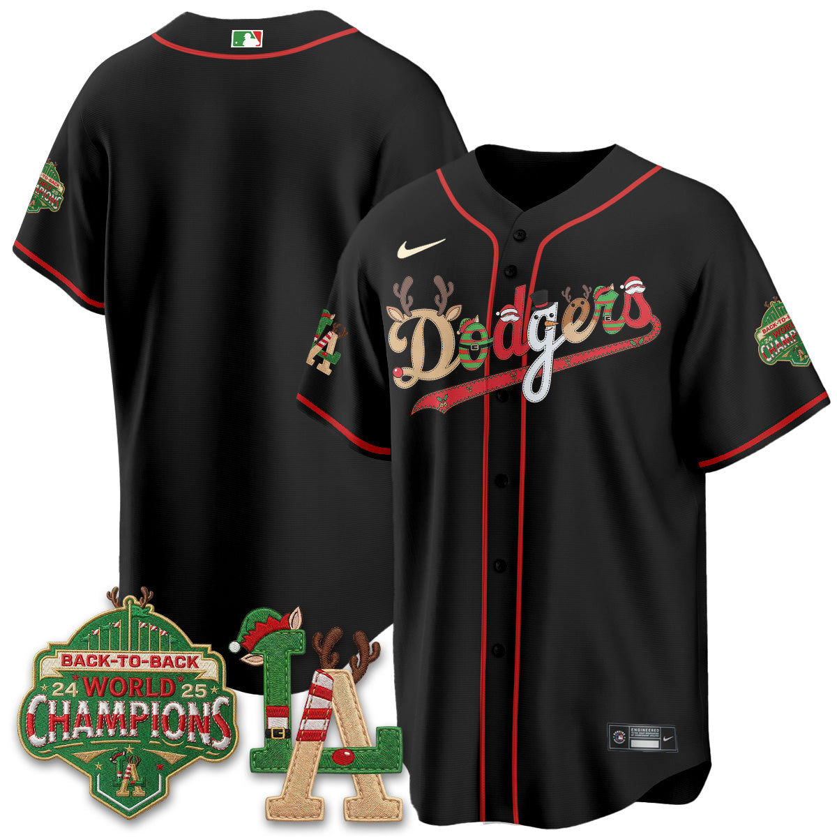 Los Angeles Dodgers 2026 Christmas Edition Vapor Jersey- Stitched