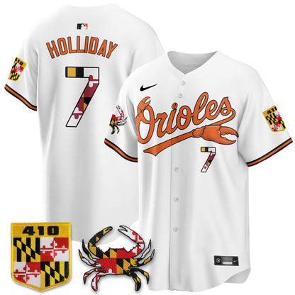 Baltimore Orioles Crab x Maryland Vapor Limited Jersey - Stitched
