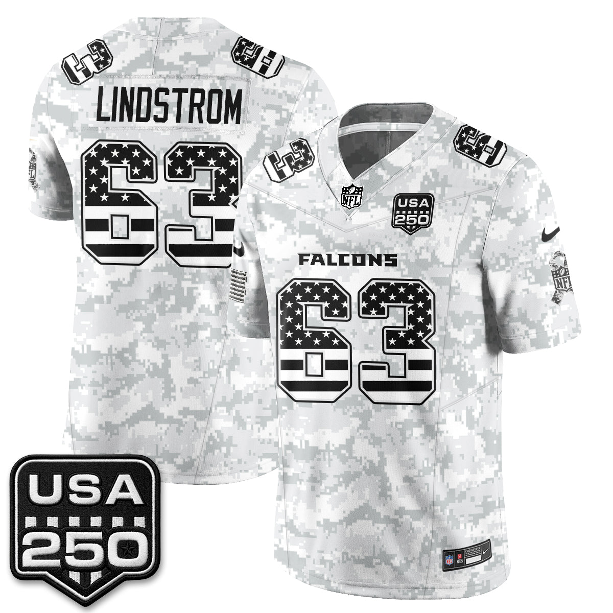 Atlanta Falcons 2026 Salute to Service Vapor Jersey - Stitched