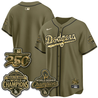LAD Military Appreciation Game Day Jersey -All Stitched