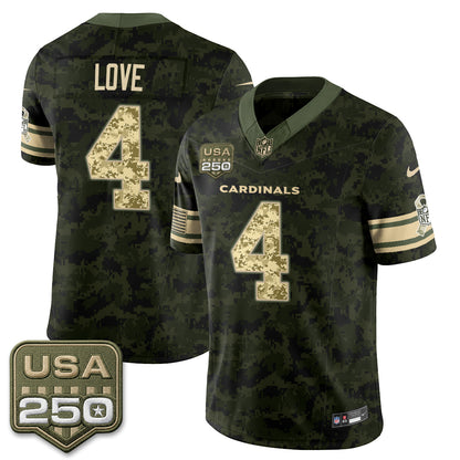 Arizona Cardinals 2026 Salute to Service Vapor Jersey - Stitched