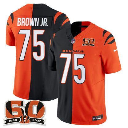 Cincinnati Bengals Split Edition Vapor Jersey - Stitched
