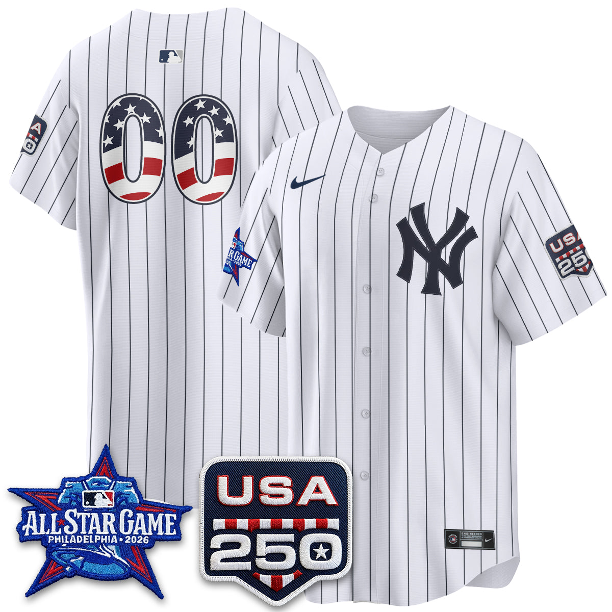 New York Yankees  2026 All Star Edition Vapor Custom Jersey - Stitched