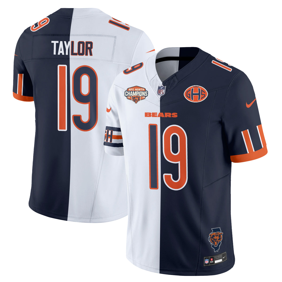 Chicago Bears 2026 Split Edition Vapor Jersey - Stitched