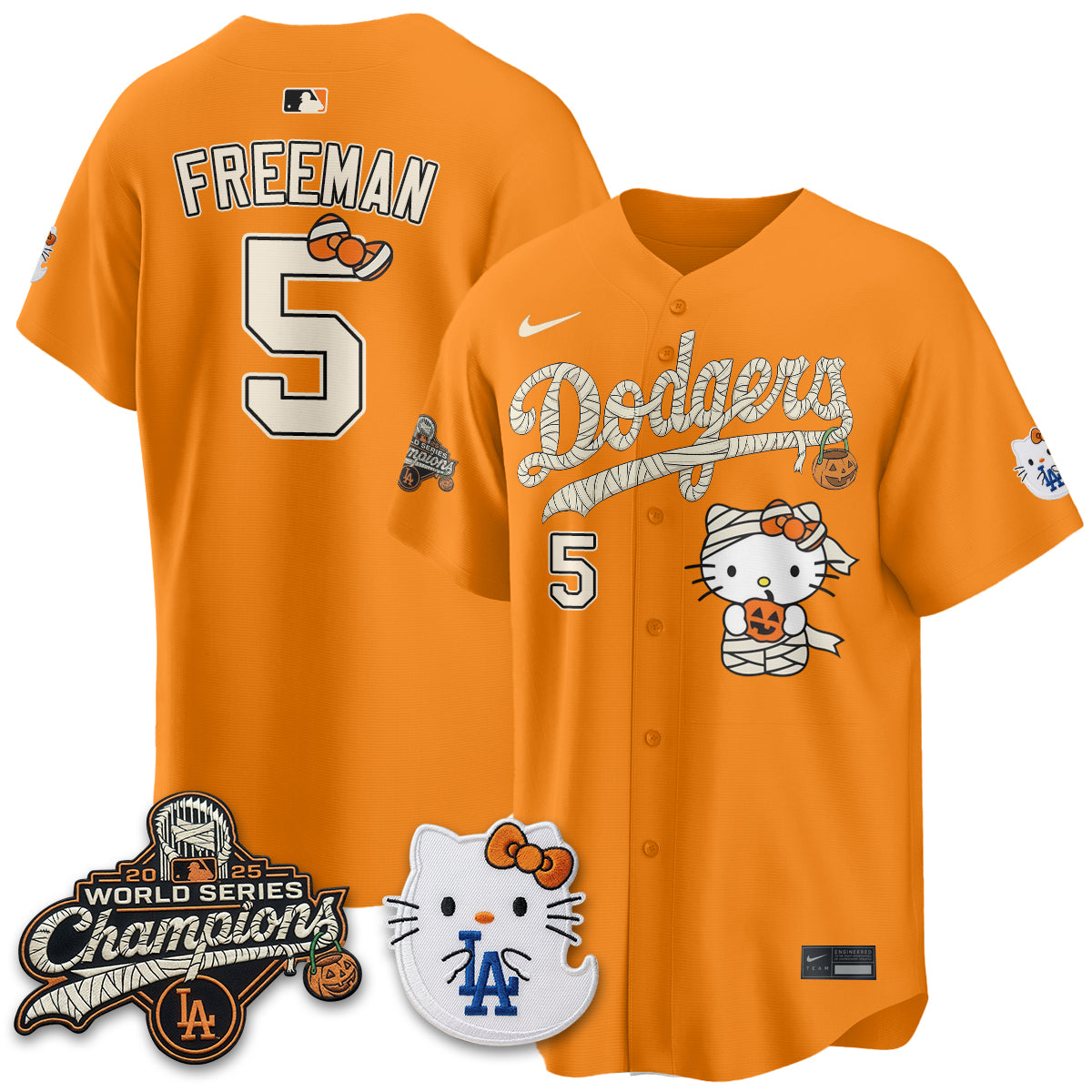 Los Angeles Dodgers Halloween 2026 Vapor Jersey V2- Stitched