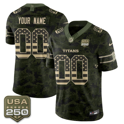 TEN 2026 Salute to Service Edition Vapor Custom  Jersey - Stitched