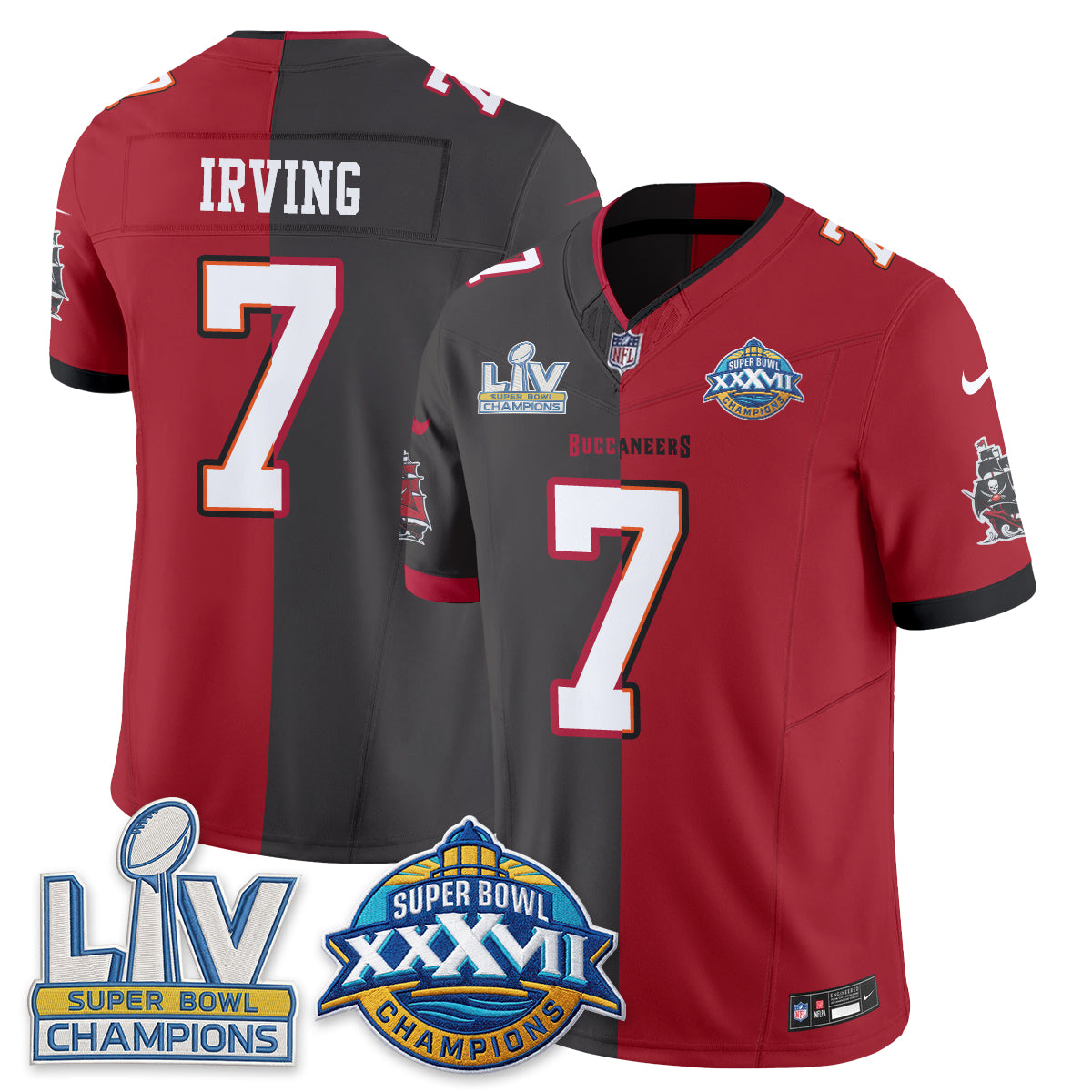 Tampa Bay Buccaneers S.Bowl Split Edition Vapor Jersey - Stitched