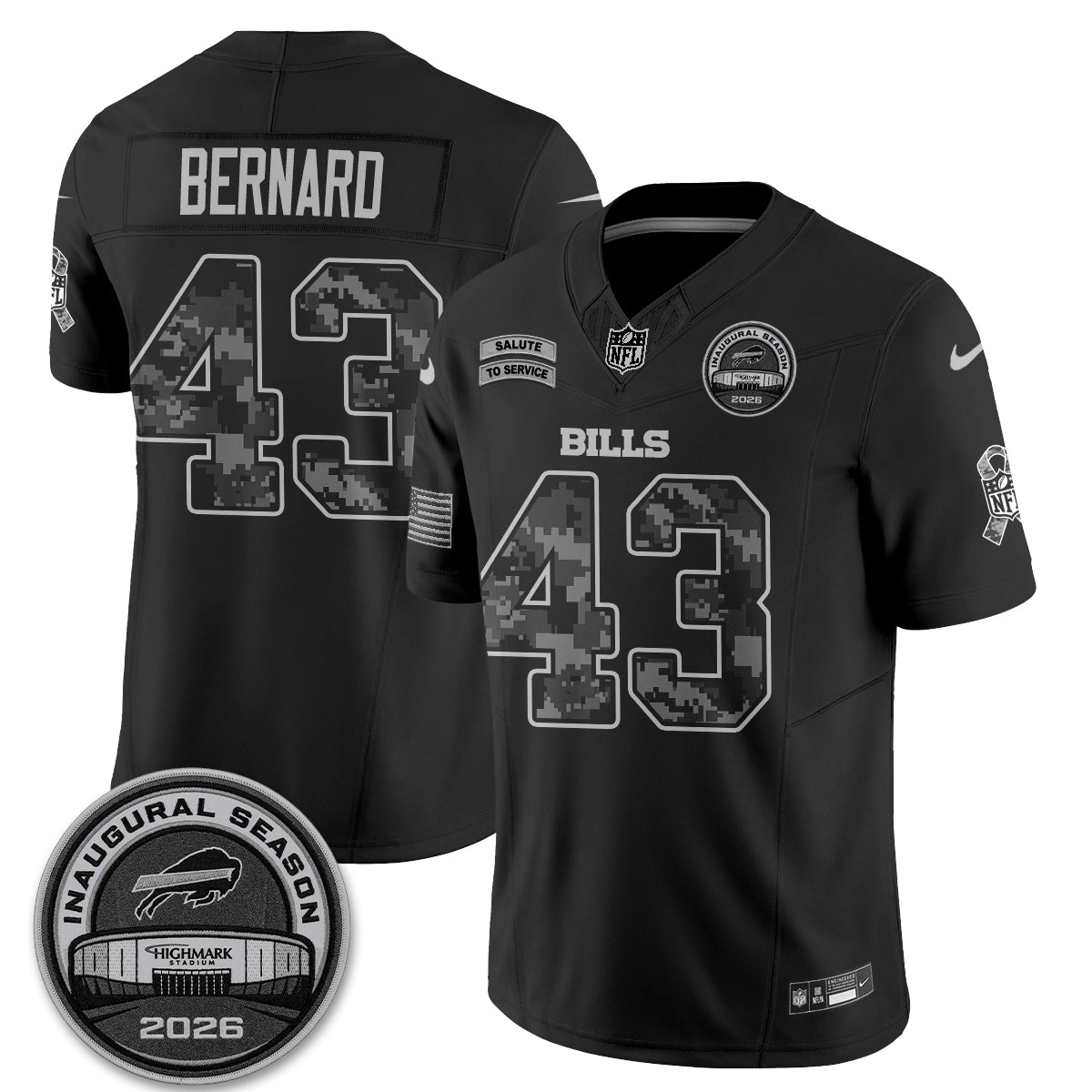 Buffalo Bills 2026 Salute to Service Edition Vapor Jersey V2- Stitched