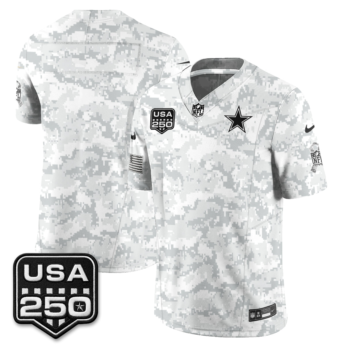 DAL 2026 Salute to Service Edition Vapor Jersey - Stitched