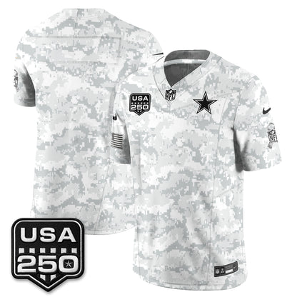 DAL 2026 Salute to Service Edition Vapor Jersey - Stitched