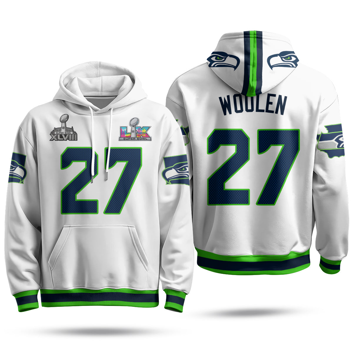SEA S.Bowl Champs Fleece Hoodie - Printed