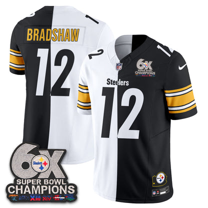 Pittsburgh Steelers 6x SBowl Split Edition Vapor Jersey - Stitched