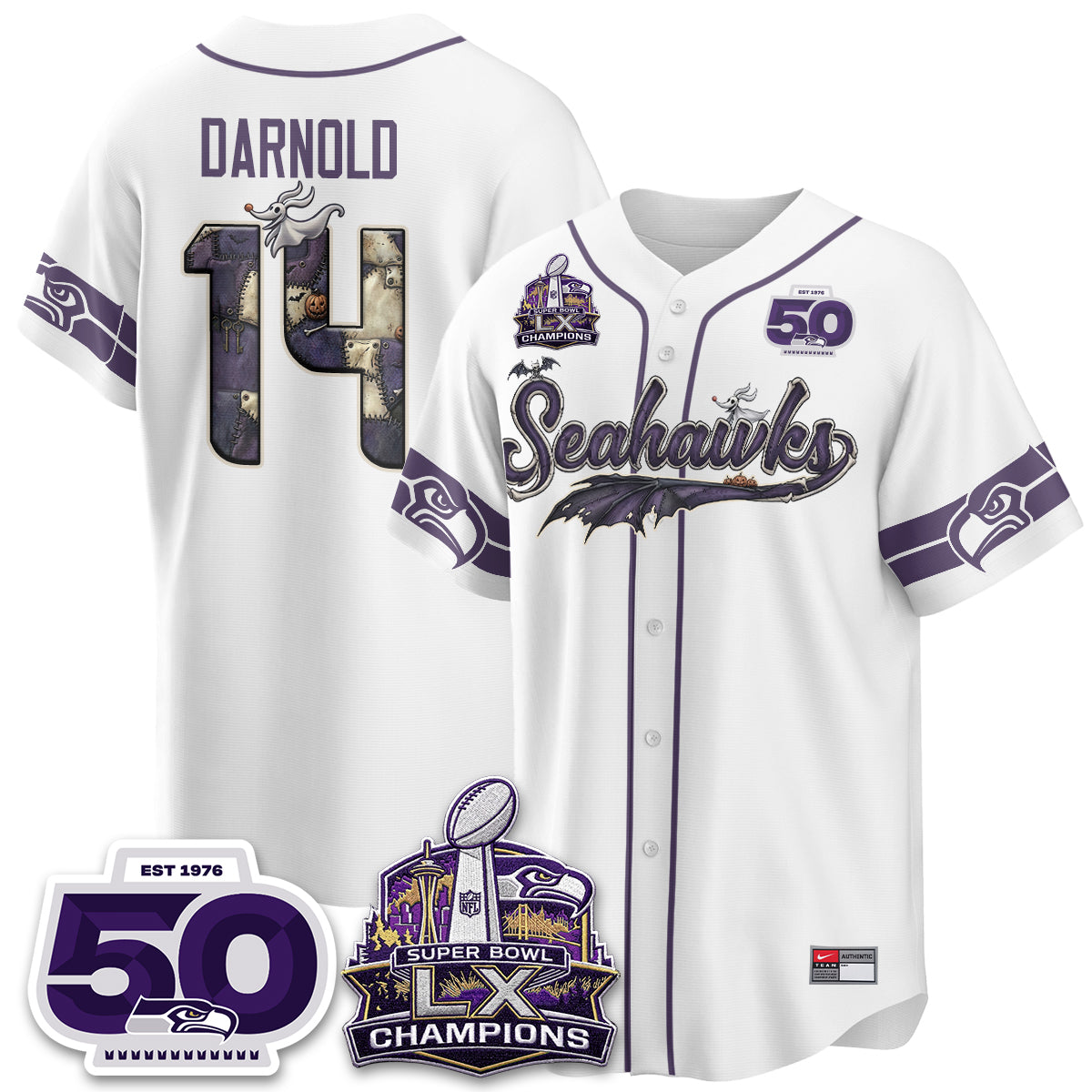 SEA 2026 Nightmare Edition Vapor Baseball Jersey - Stitched