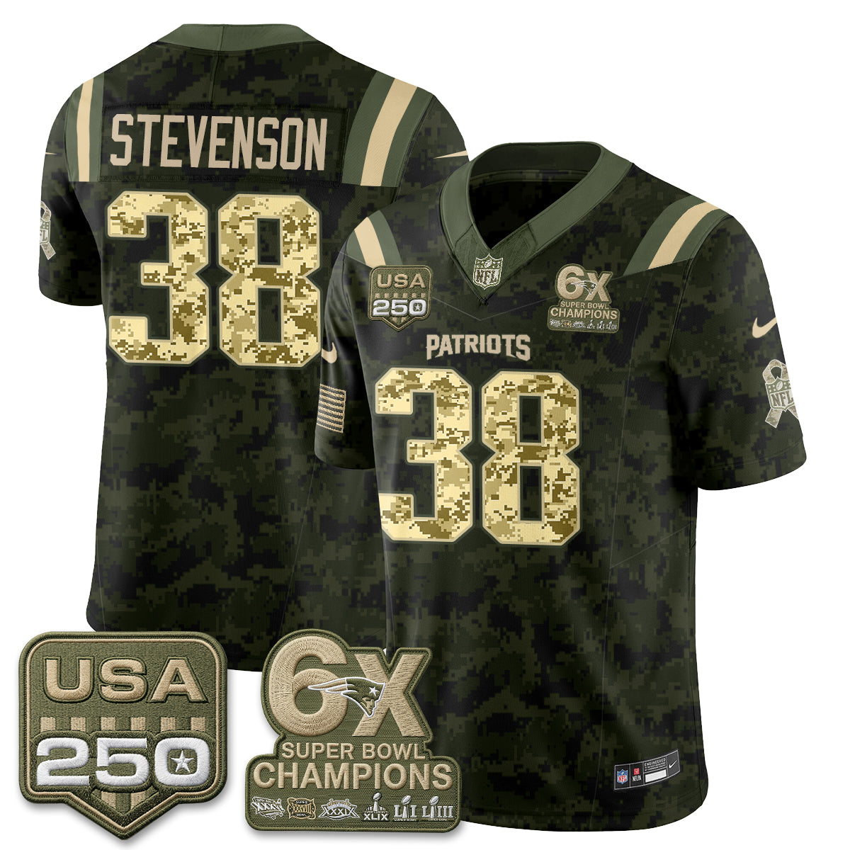 NE 2026 Salute to Service Edition Vapor Jersey - Stitched