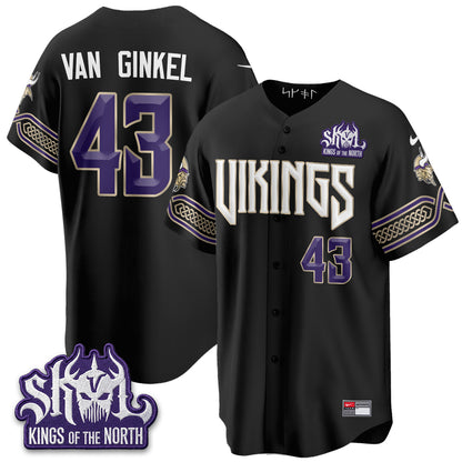 Minnesota Vikings 2026 Rivalries Edition Baseball Vapor Jersey - Stitched