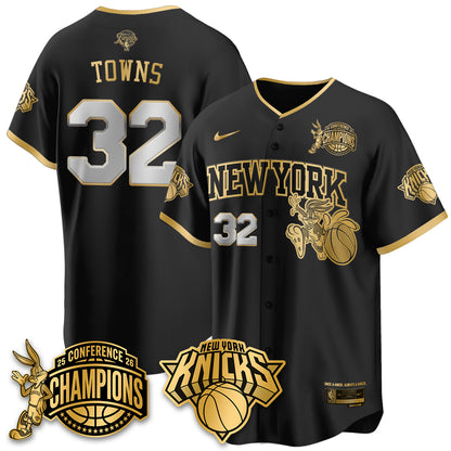 New York Knicks 2026 NBA Finals x Bunny Vapor Jersey V2- Stitched