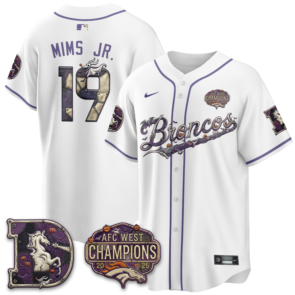 DEN 2026 Nightmare Edition Vapor Baseball Jersey - Stitched