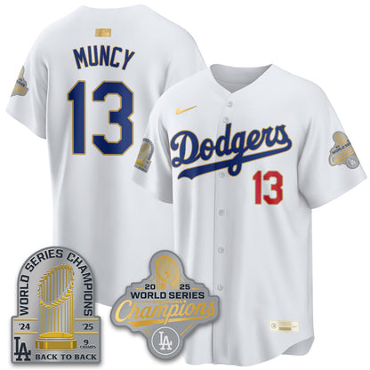 LAD Gold Collection Stadium Vapor Limited Jersey - 9x Champs - All Stitched
