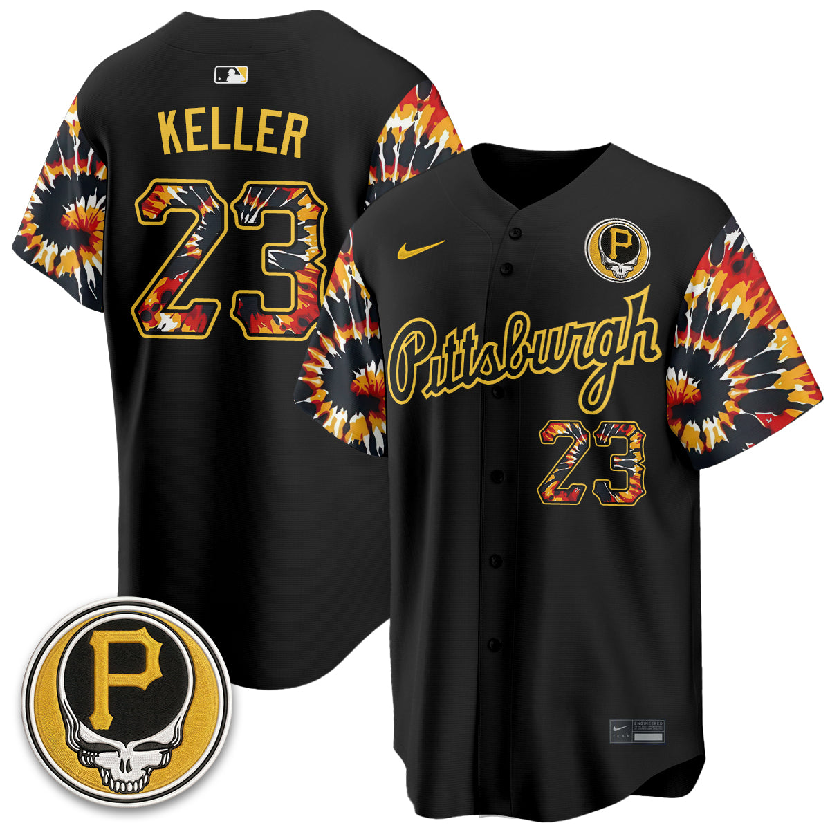 Pittsburgh Pirates x Grateful Dead Vapor Limited Jersey - Stitched
