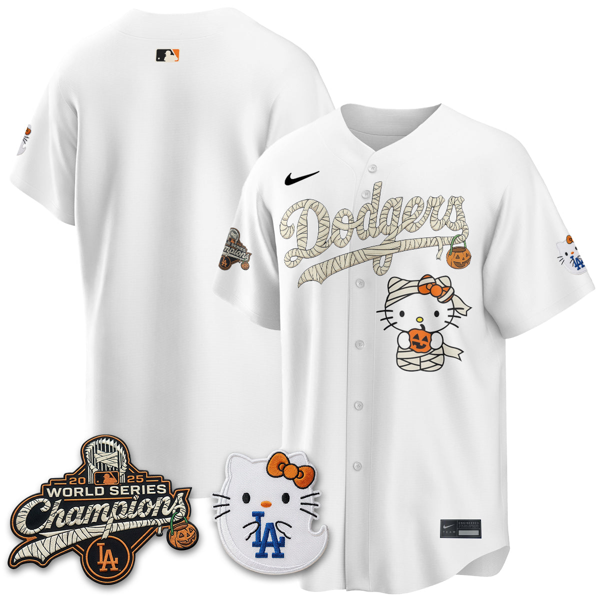 Los Angeles Dodgers Halloween 2026 Vapor Jersey V2- Stitched