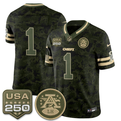 Kansas City Chiefs 2026 Salute to Service Vapor Jersey - Stitched