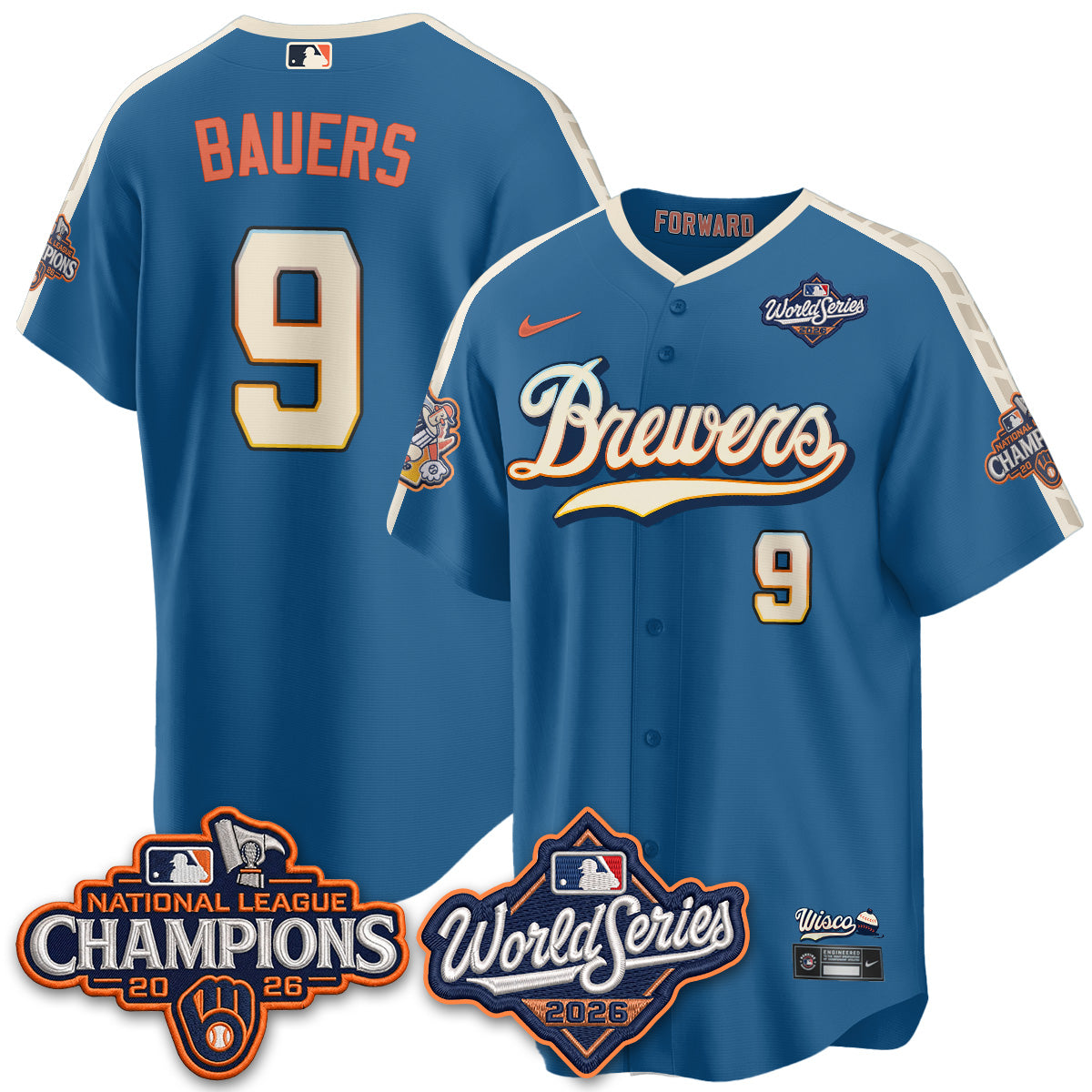 MIL 2026 NL Champions Vapor Jersey - Stitched n1