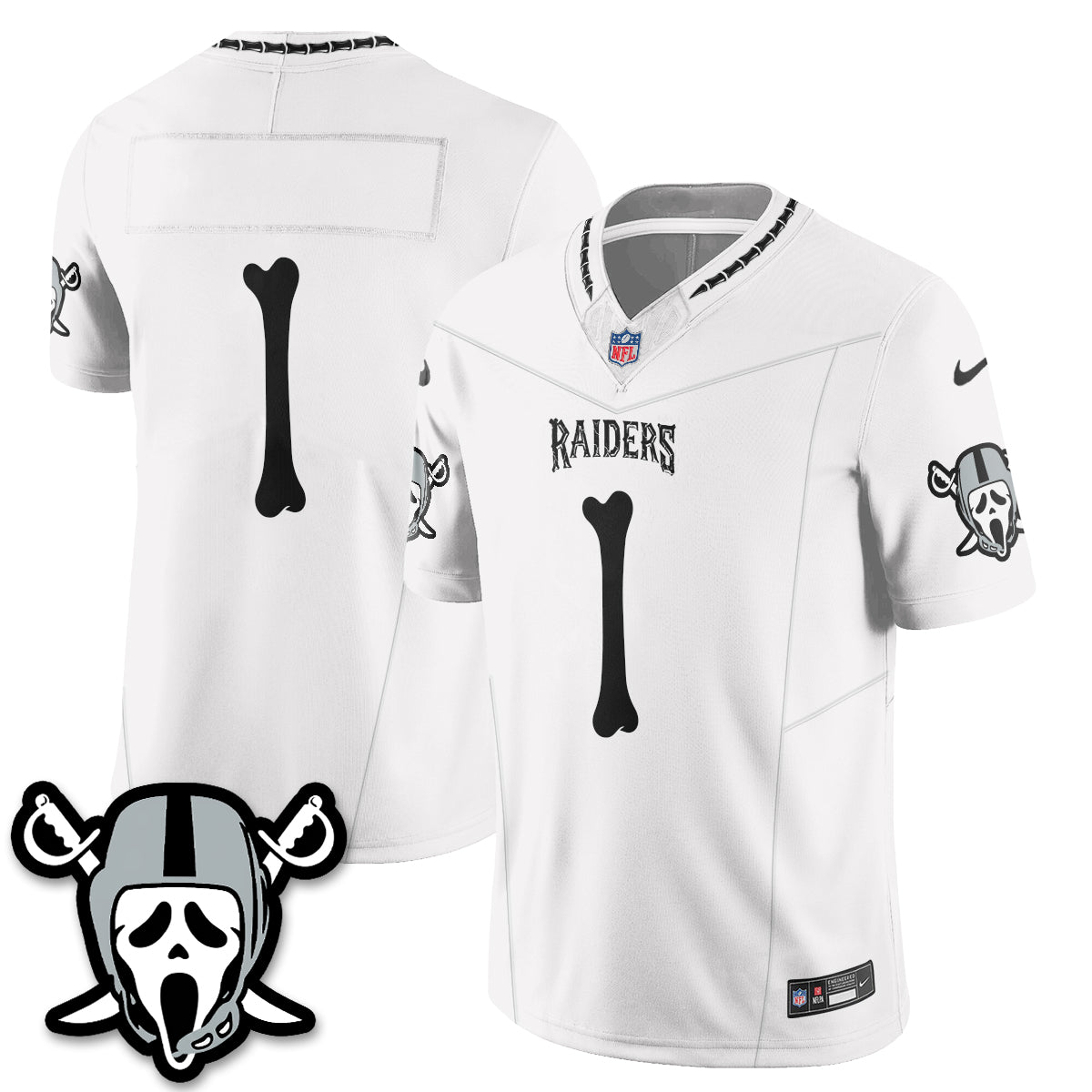 Las Vegas Raiders x Ghost Face Edition Vapor Jersey - Stitched