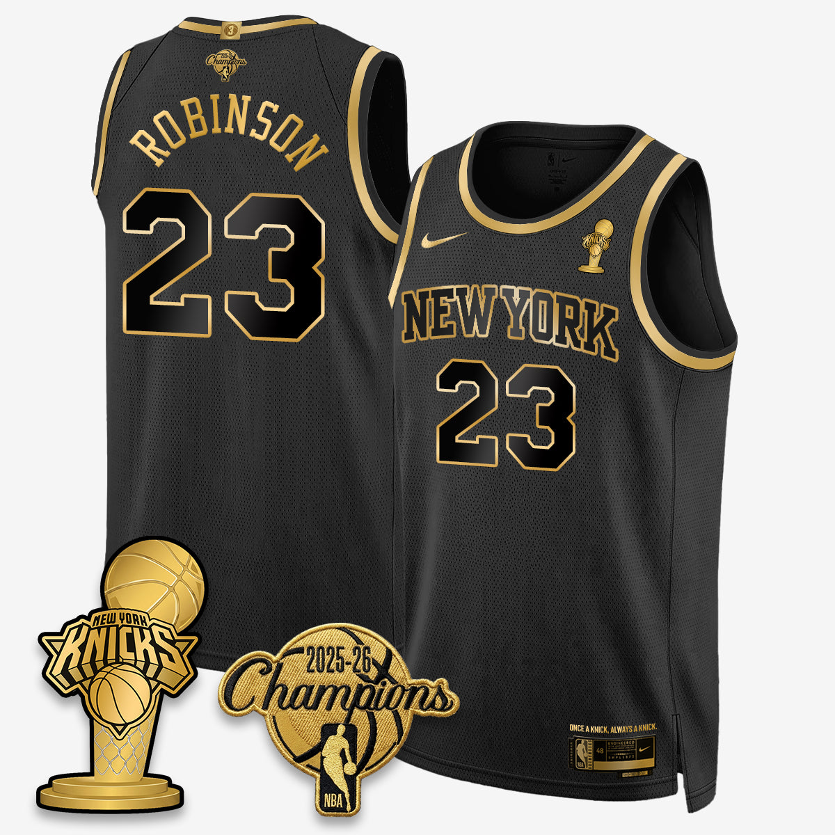 NYK 2026 NBA Champions Gold Edition Vapor Jersey - Stitched n3