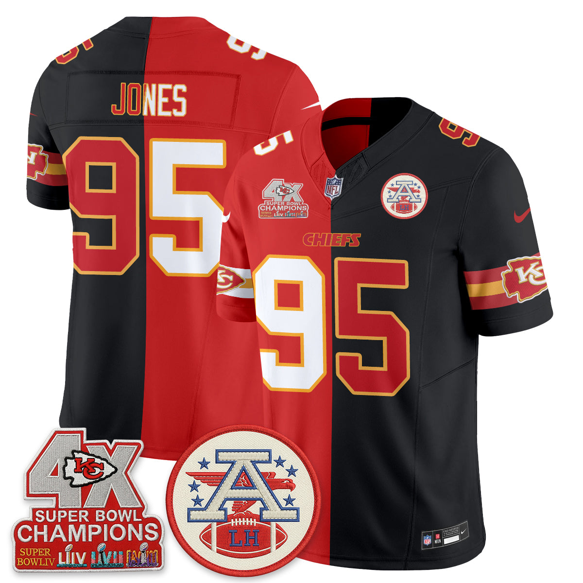 KC Split Edition Vapor Jersey - Stitched