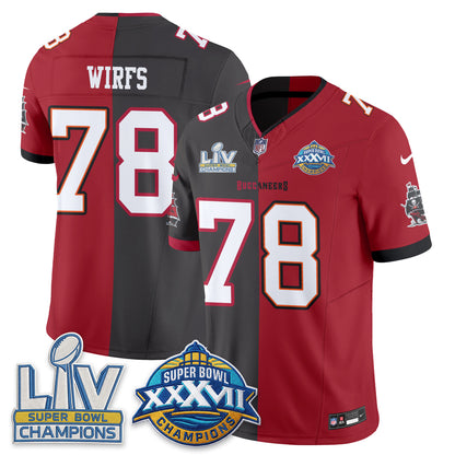 Tampa Bay Buccaneers S.Bowl Split Edition Vapor Jersey - Stitched