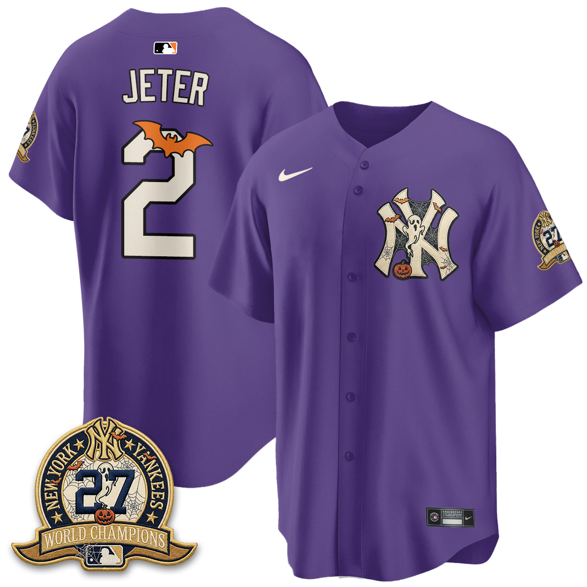 New York Yankees Halloween 2026 Vapor Limited Jersey - Stitched
