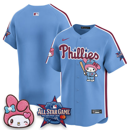Philadelphia Phillies x Pink Sanrio Friends Edition Vapor Jersey - Stitched