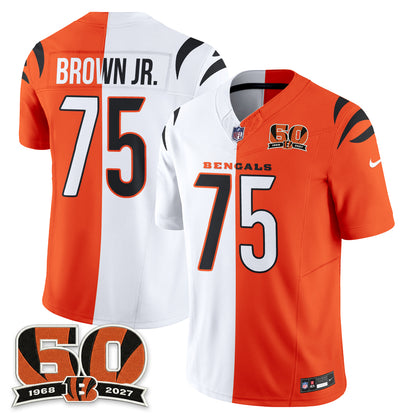 Cincinnati Bengals Split Edition Vapor Jersey - Stitched