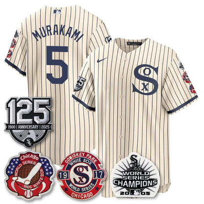 CWS 125th Anniversary - W.S Champions Edition Vapor Jersey - Stitched