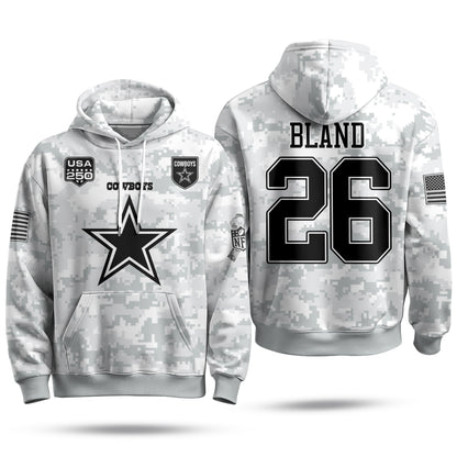 DAL 2026 Salute To Service Edition Pullover Hoodie - Printed