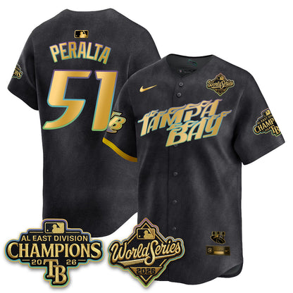 TB 2026 AL Champions Gold Edition Vapor Jersey - Stitched