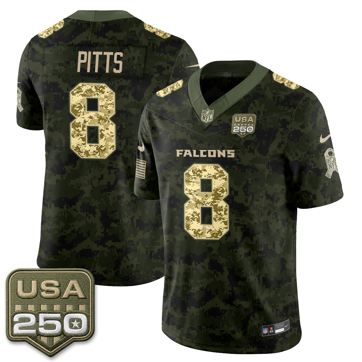 Atlanta Falcons 2026 Salute to Service Vapor Jersey - Stitched