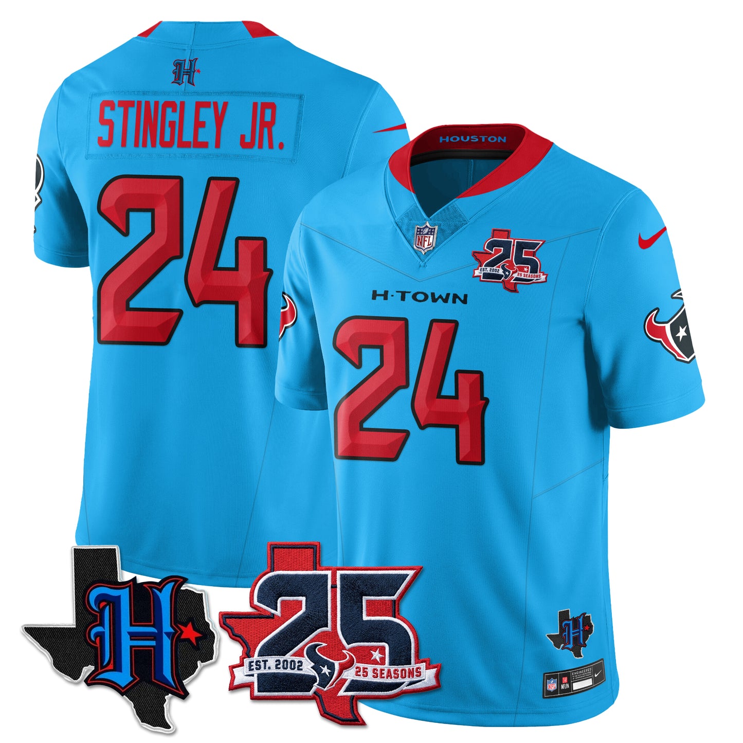 HOU 25th Seasons in 2026 Basic Vapor Limited Jersey - All Stitched