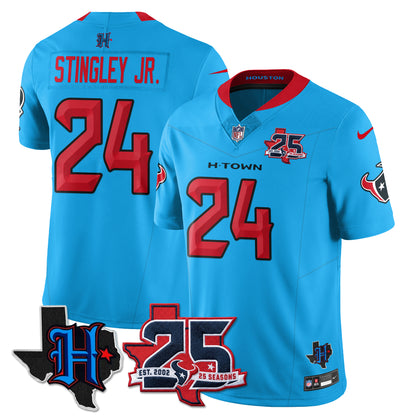 HOU 25th Seasons in 2026 Basic Vapor Limited Jersey - All Stitched