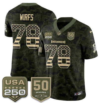 Tampa Bay Buccaneers 2026 Salute to Service Edition Vapor Jersey - Stitched