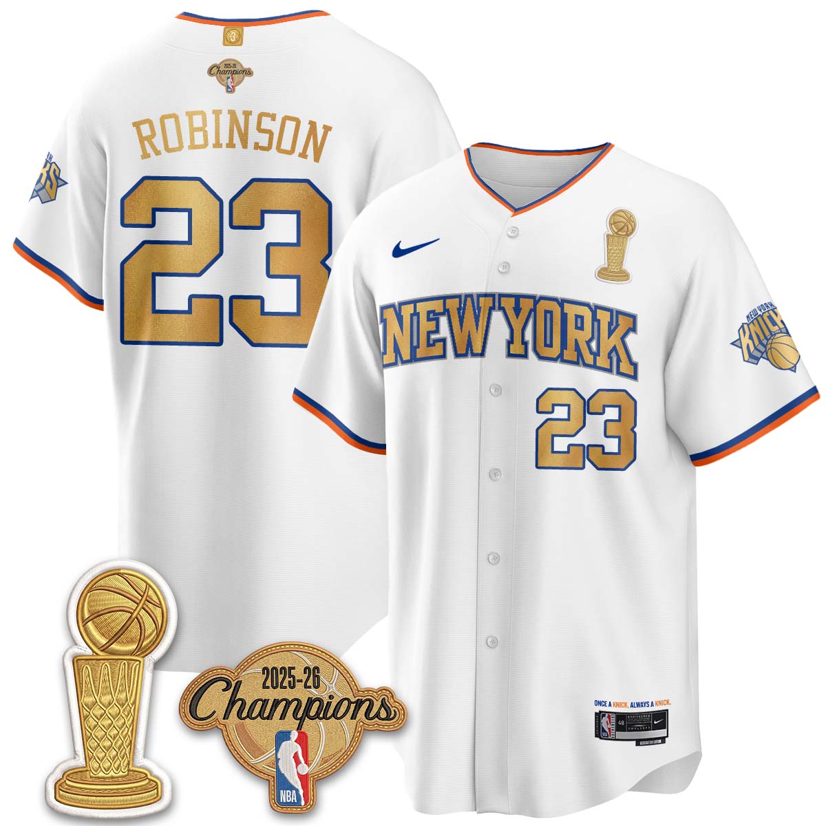 NYK Champions Night Baseball Vapor Jersey - Stitched