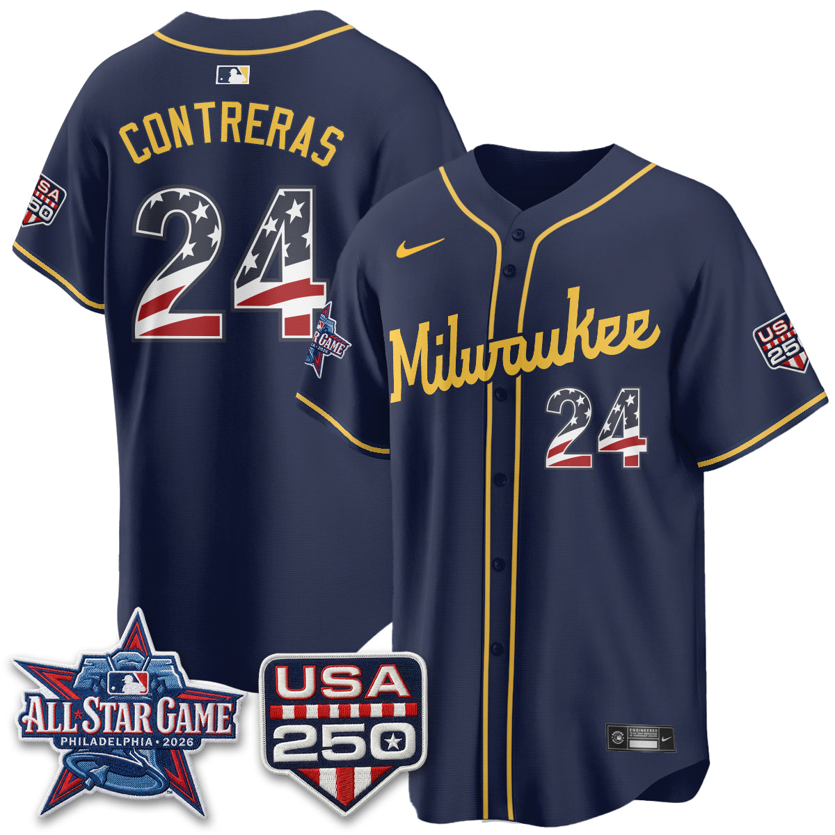 Milwaukee Brewers 2026 All Star Game Vapor Jersey - Stitched