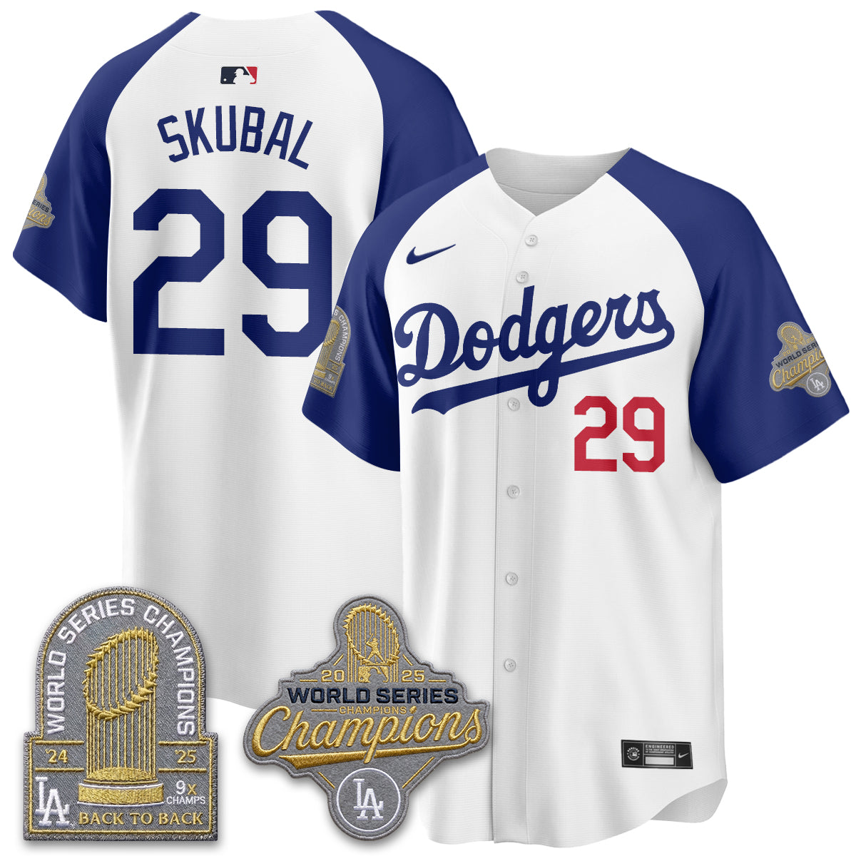 Los Angeles Dodgers Welcome No.29 Vapor Jersey- Stitched