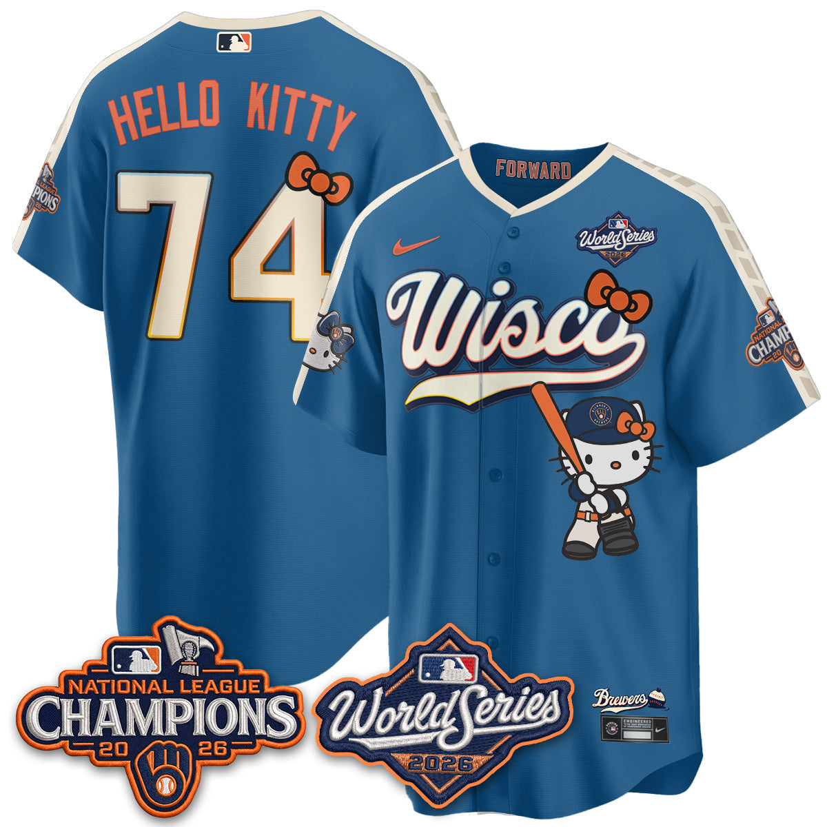 MIL 2026 NL Champions x Meow KT Vapor Jersey - Stitched