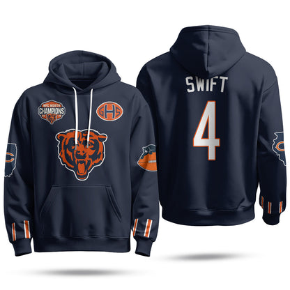Chicago Bears 2026 Rivalries Fleece Hoodie - Printed