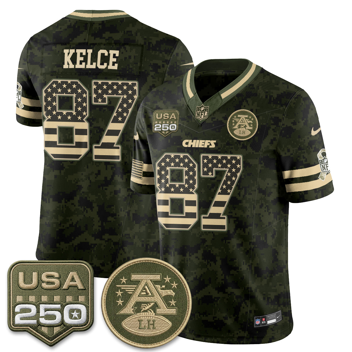 Kansas City Chiefs 2026 Salute to Service Vapor Jersey - Stitched