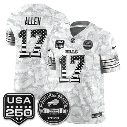 Buffalo Bills 2026 Salute to Service Edition Vapor Jersey - Stitched