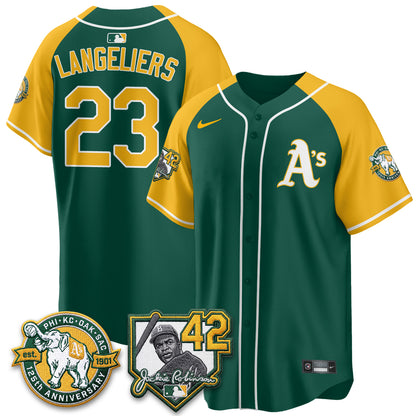 OAK 2026 Jackie Robinson Day - Celebrating 125 Years Limited Vapor Jersey - All Stitched